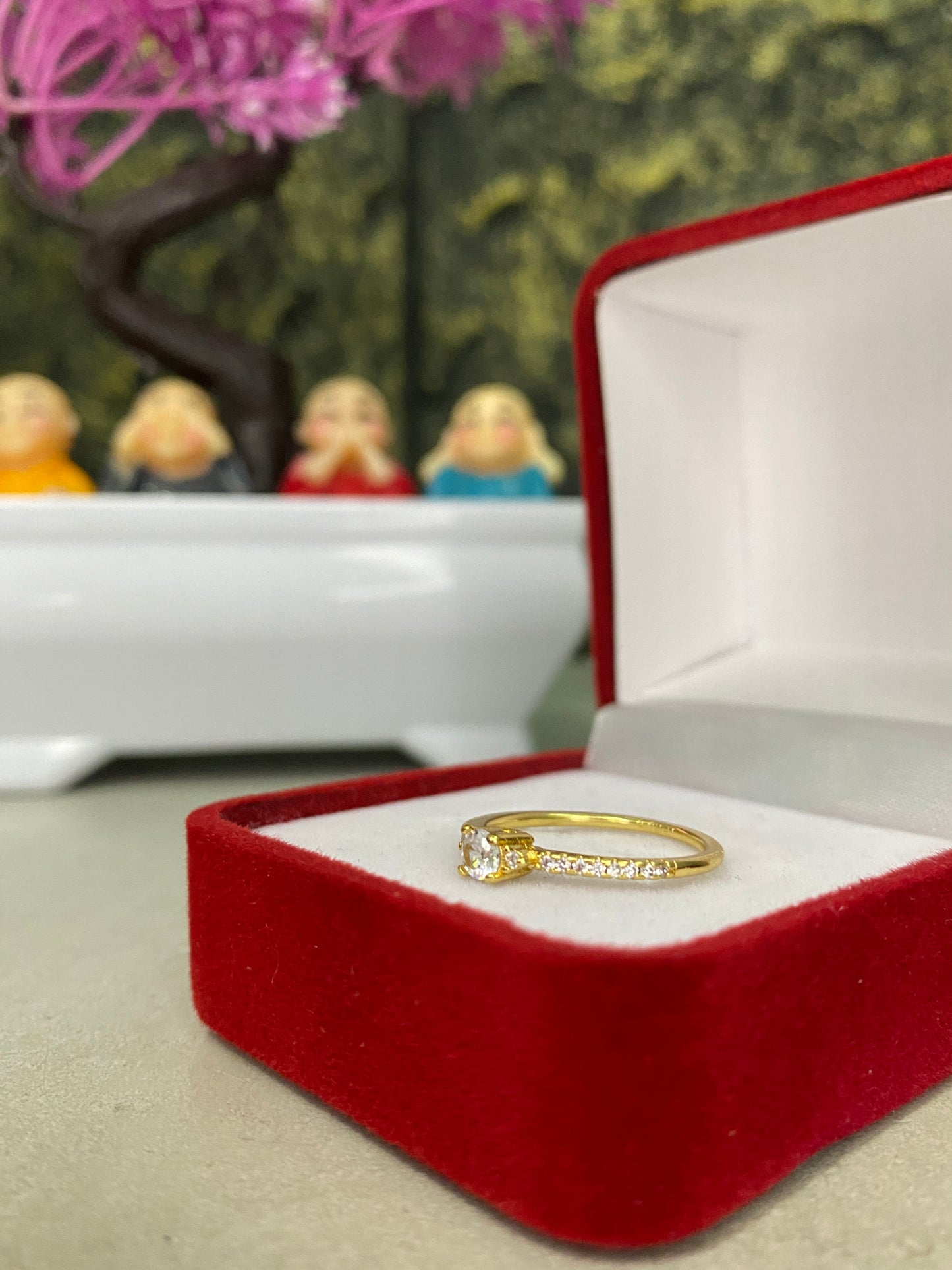 Anillo Importado Promesa circonado Talla 6,5