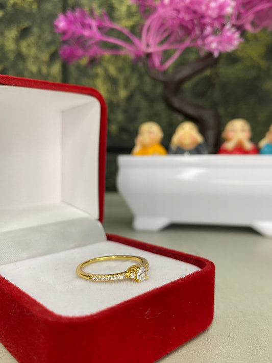 Anillo Importado Promesa circonado Talla 6,5