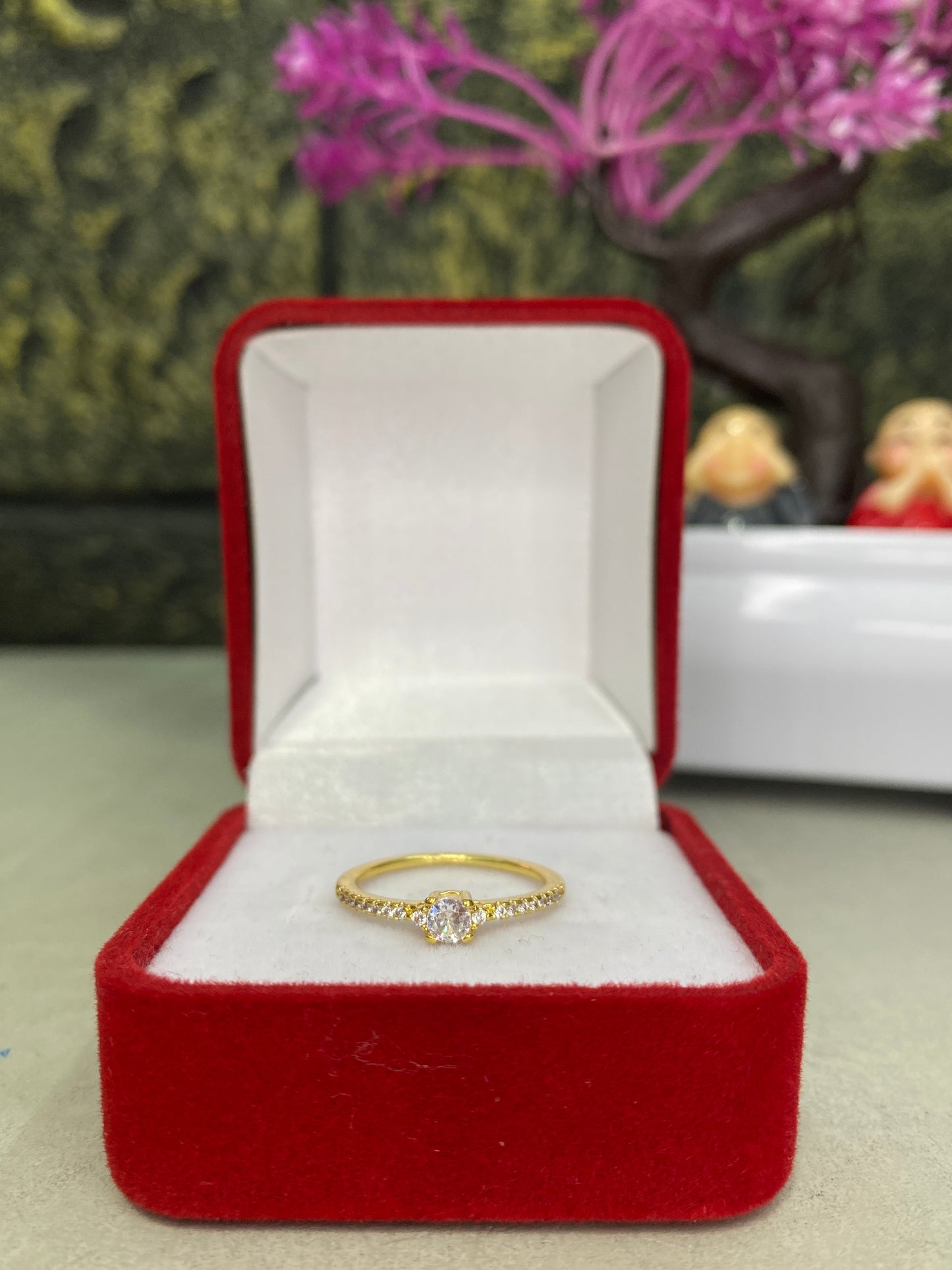 Anillo Importado Promesa circonado Talla 6,5