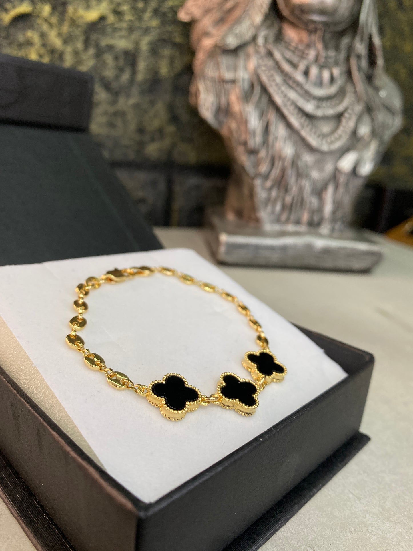Pulso Gucci Van Cleef verde negro