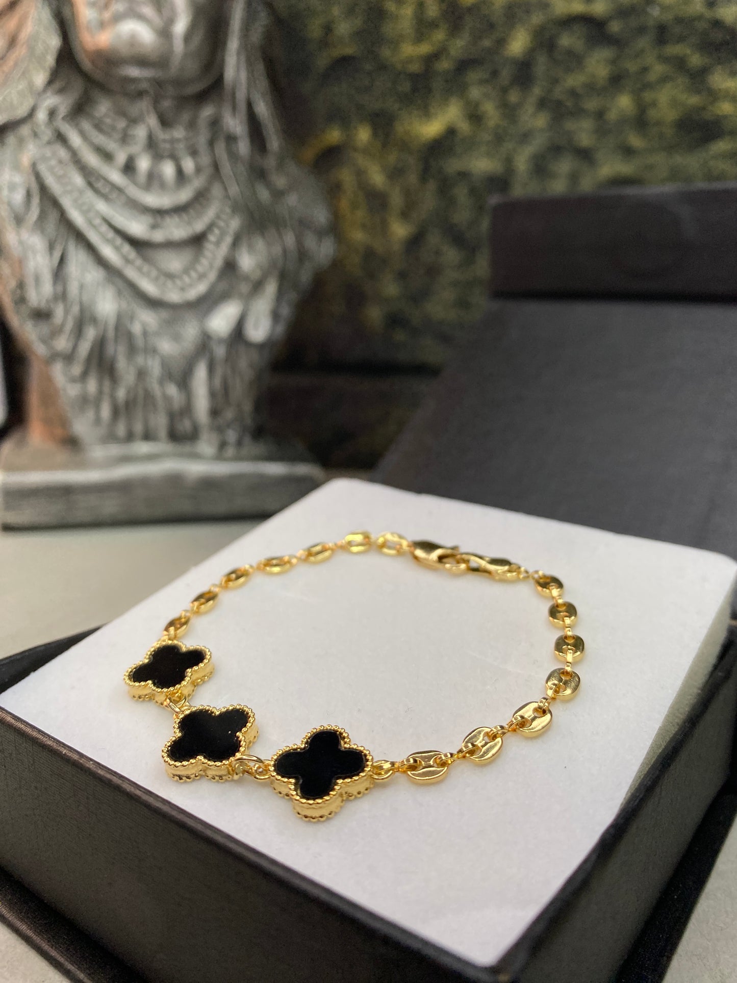 Pulso Gucci Van Cleef verde negro