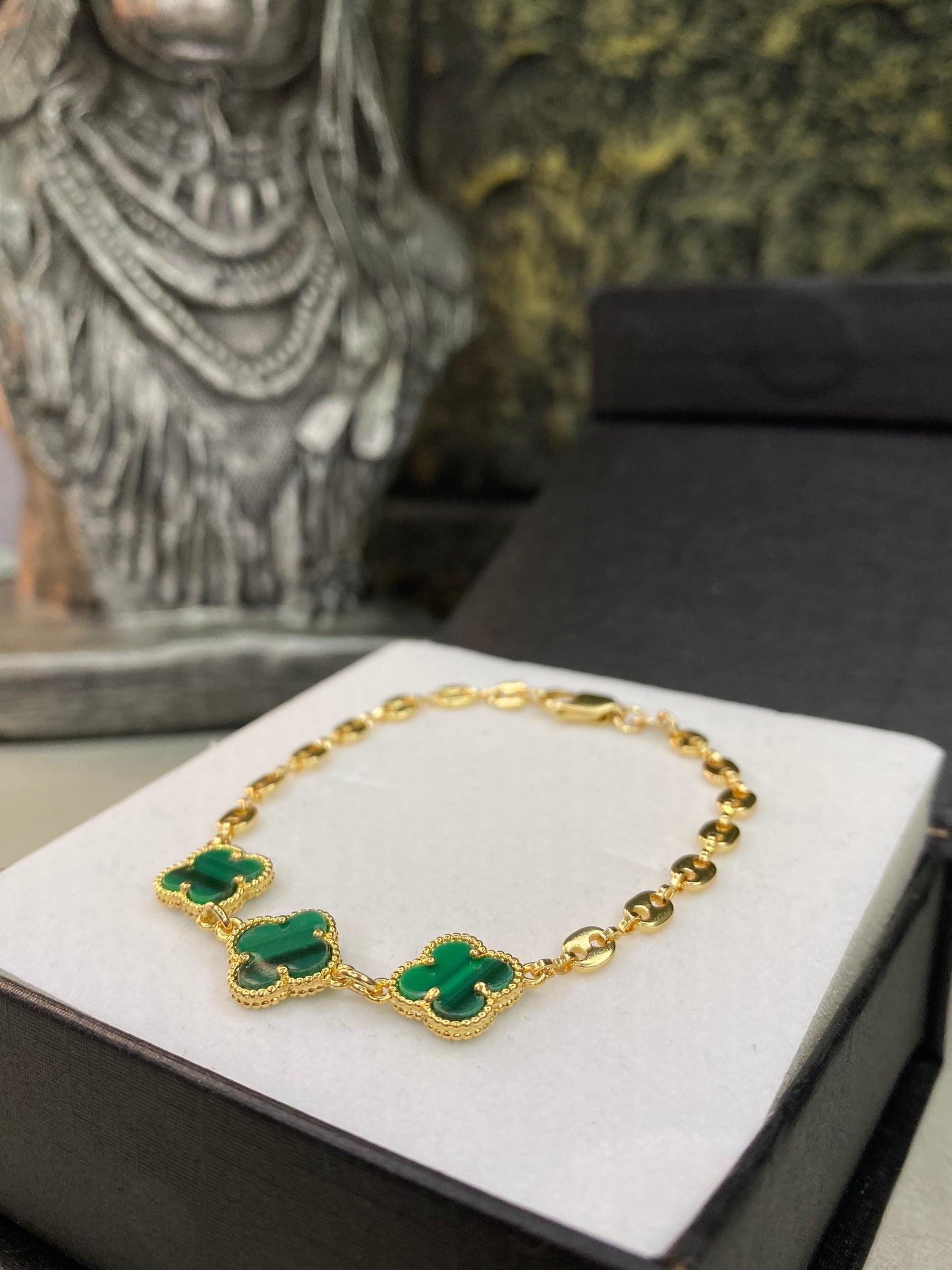 Pulso Gucci Van Cleef verde Grande