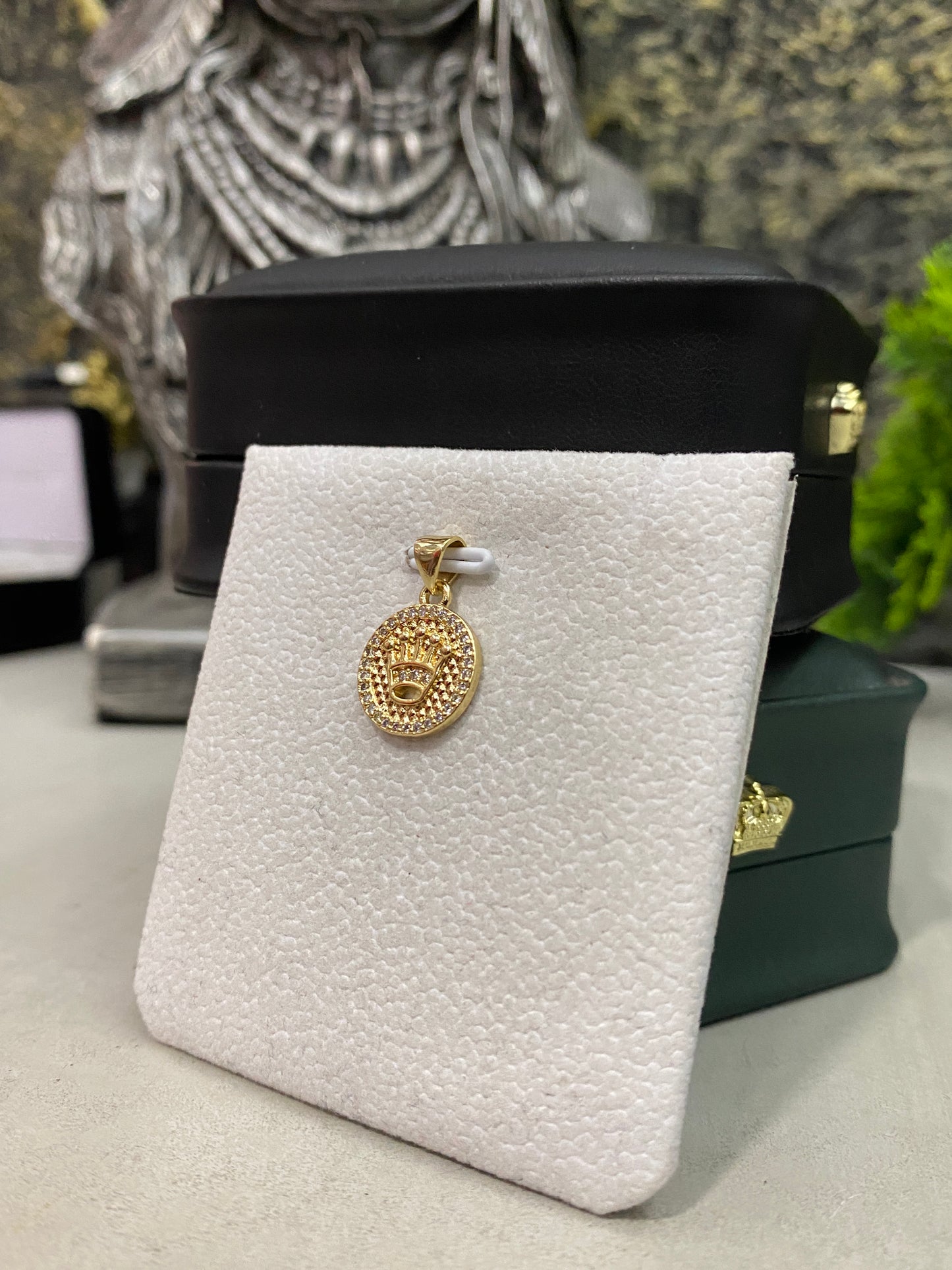 Dije Rolex Circonado blanco