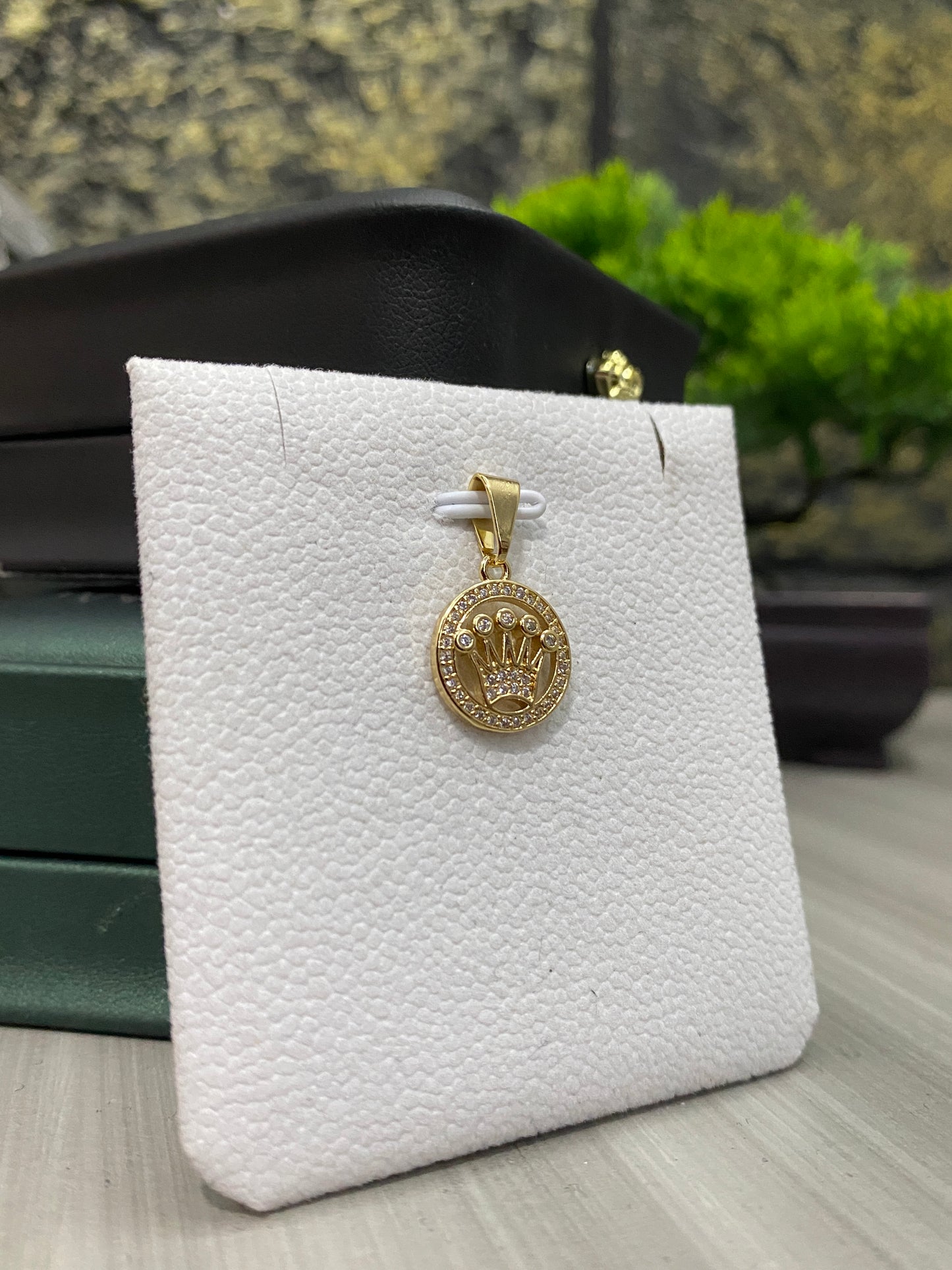 Dije Rolex Circones blancos
