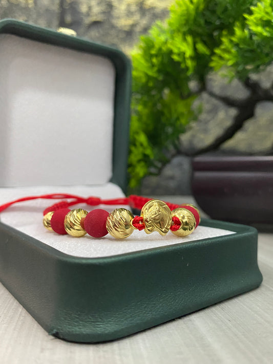Pulsera Equina #8 y #6 tipo oro