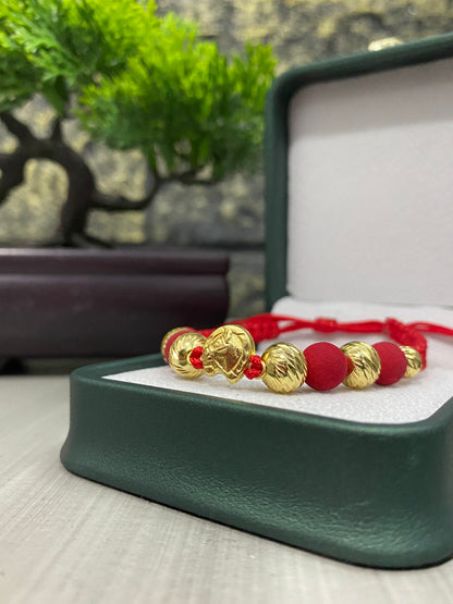 Pulsera Equina #8 y #6 tipo oro
