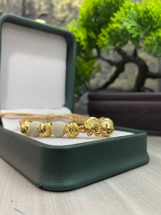 Pulsera Equina #8 tipo oro