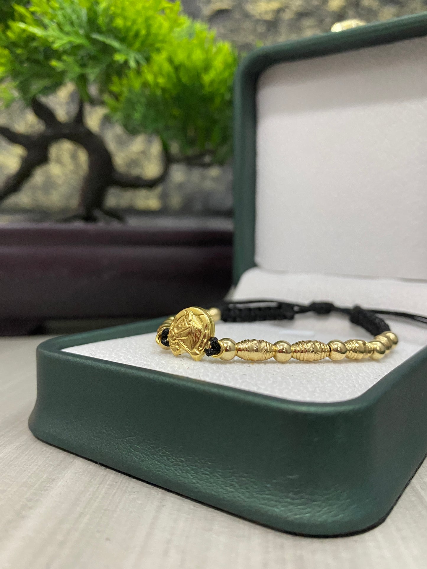 Pulsera equina lisa y barriles importados