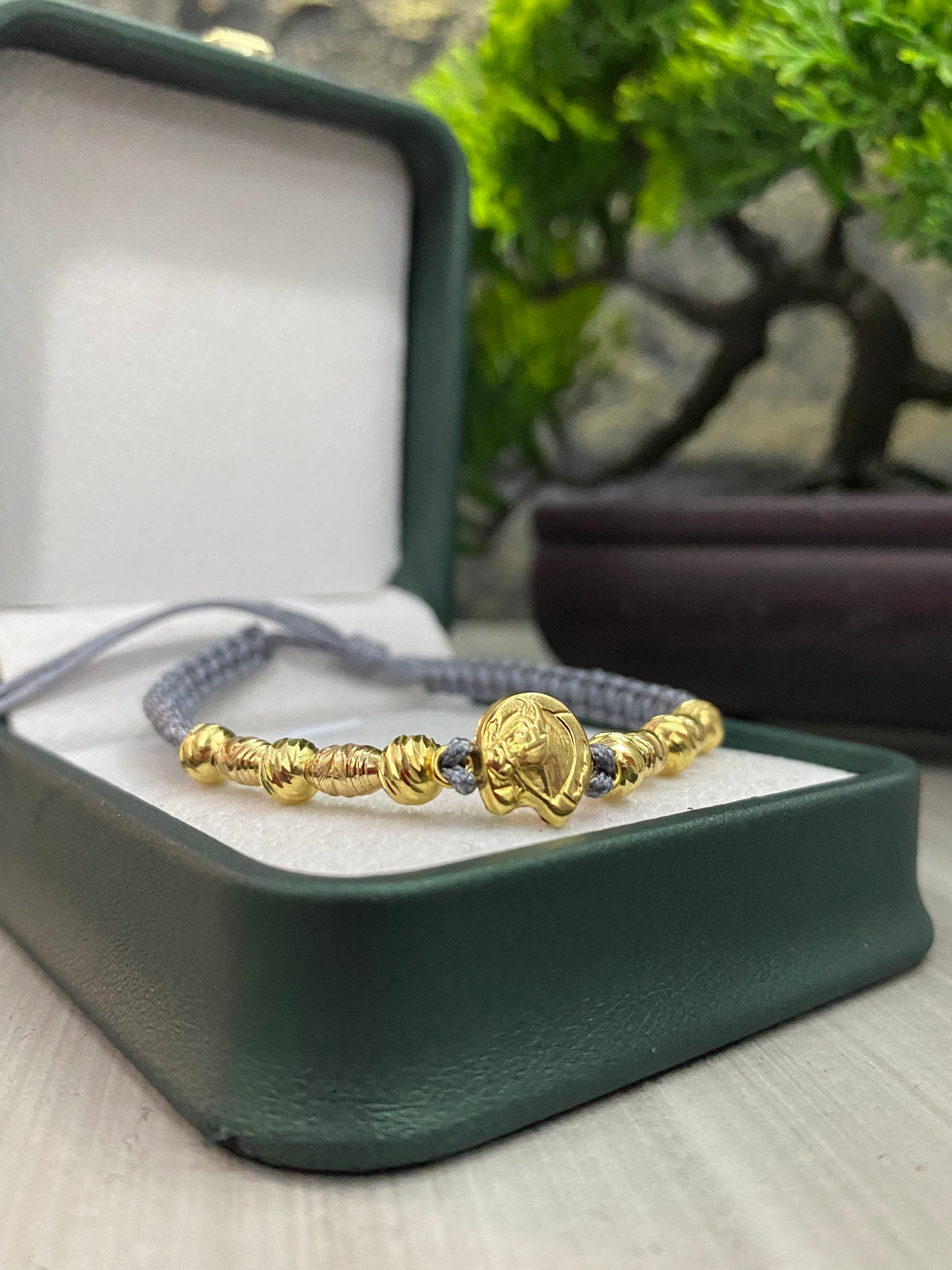 Pulsera equina diamantada y barriles