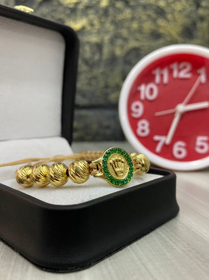 Pulsera Rolex Pulso circonado #8 tipo oro
