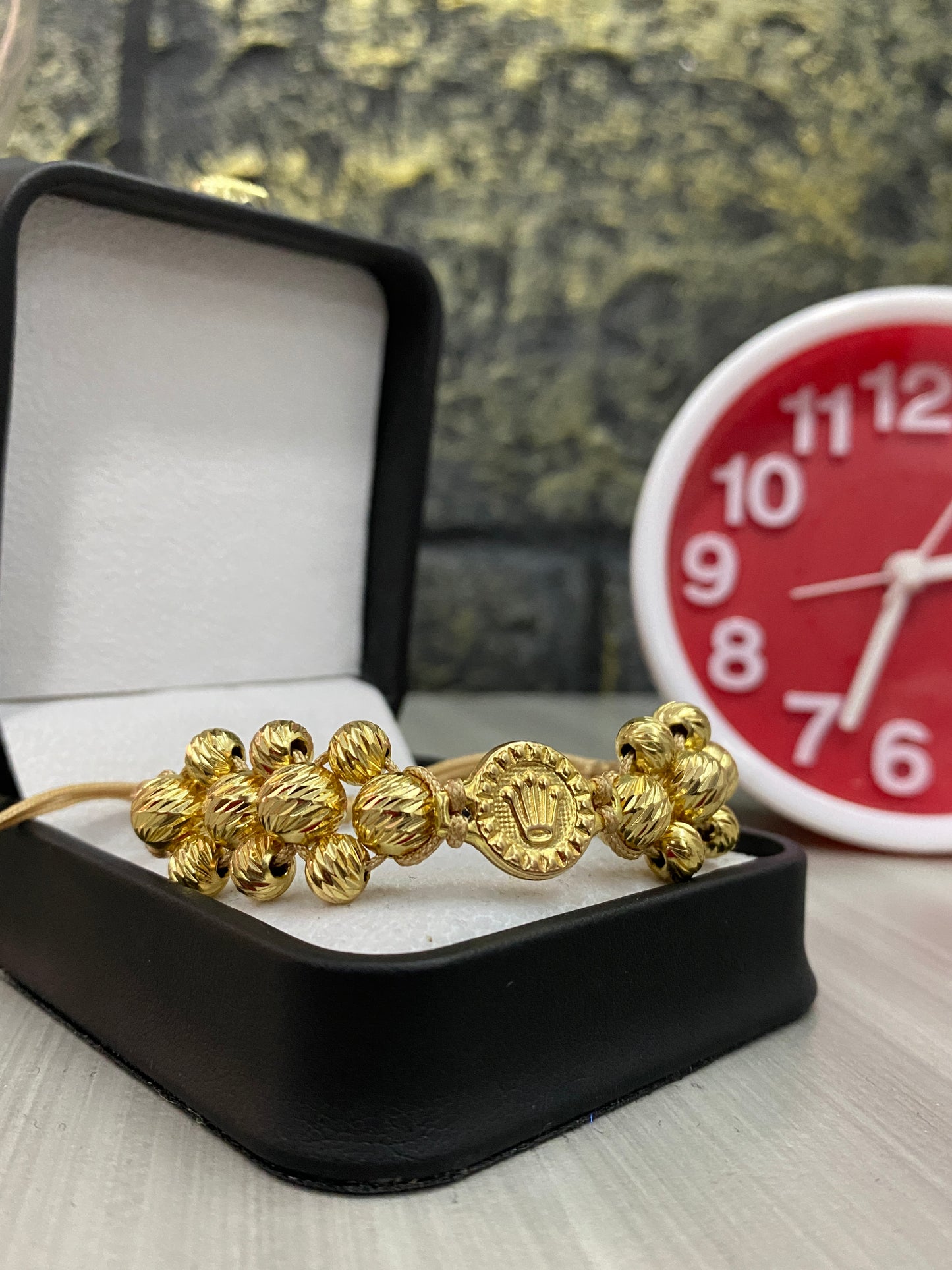 Pulsera Rolex pulso 3 carriles tipo oro