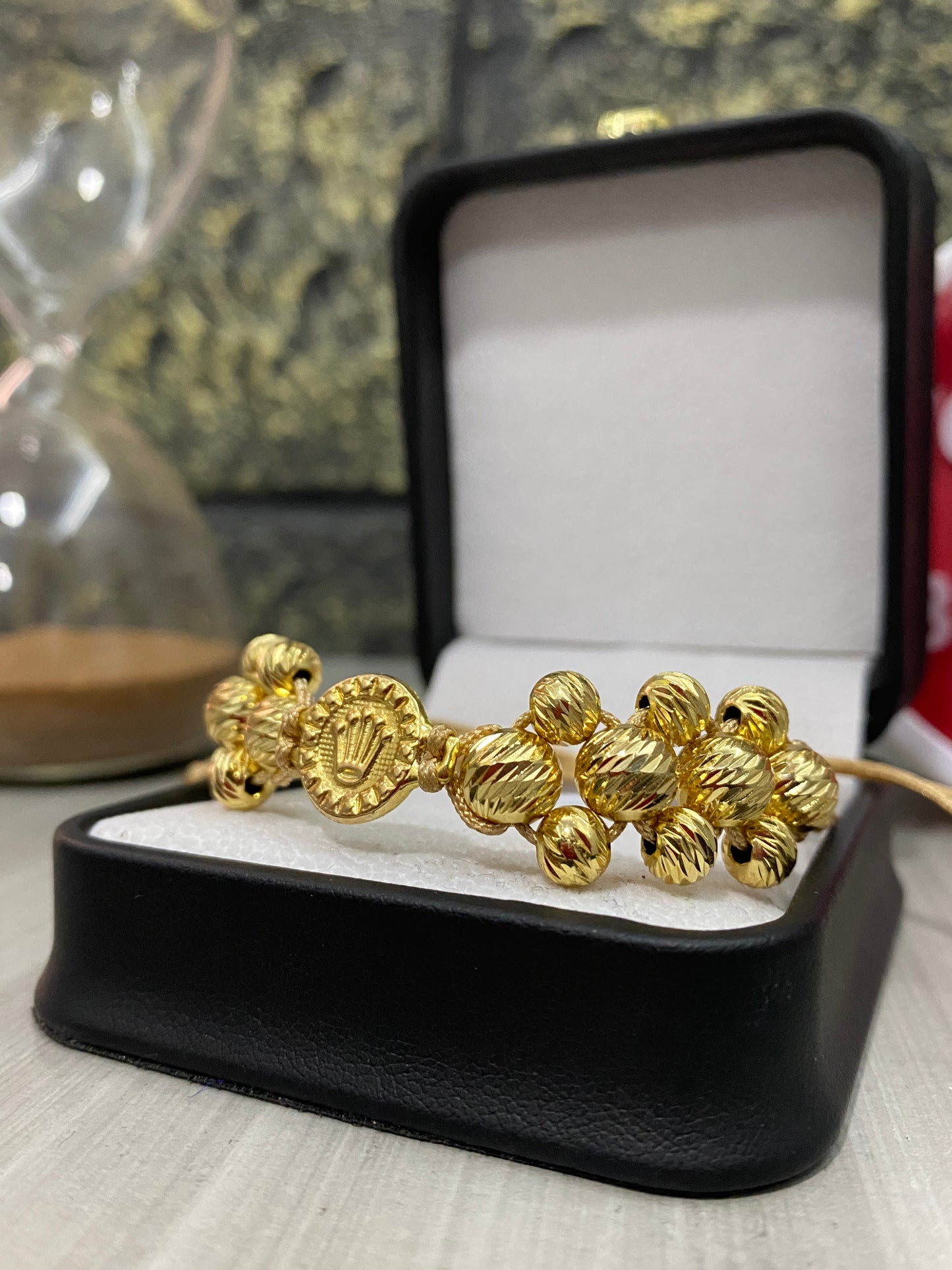 Pulsera Rolex pulso 3 carriles tipo oro