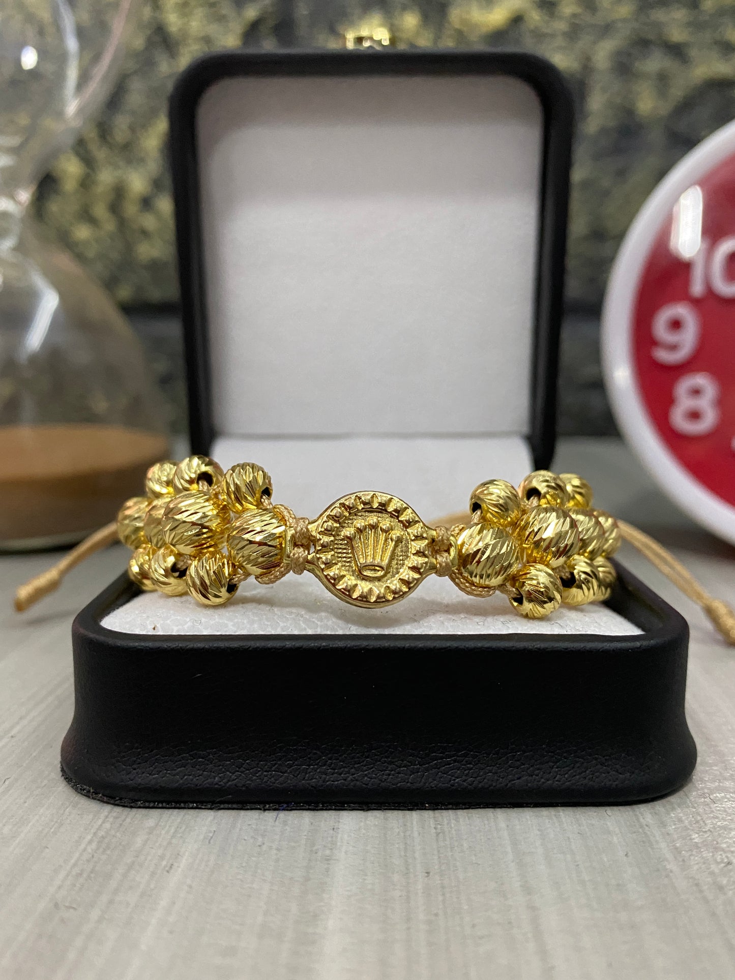 Pulsera Rolex pulso 3 carriles tipo oro