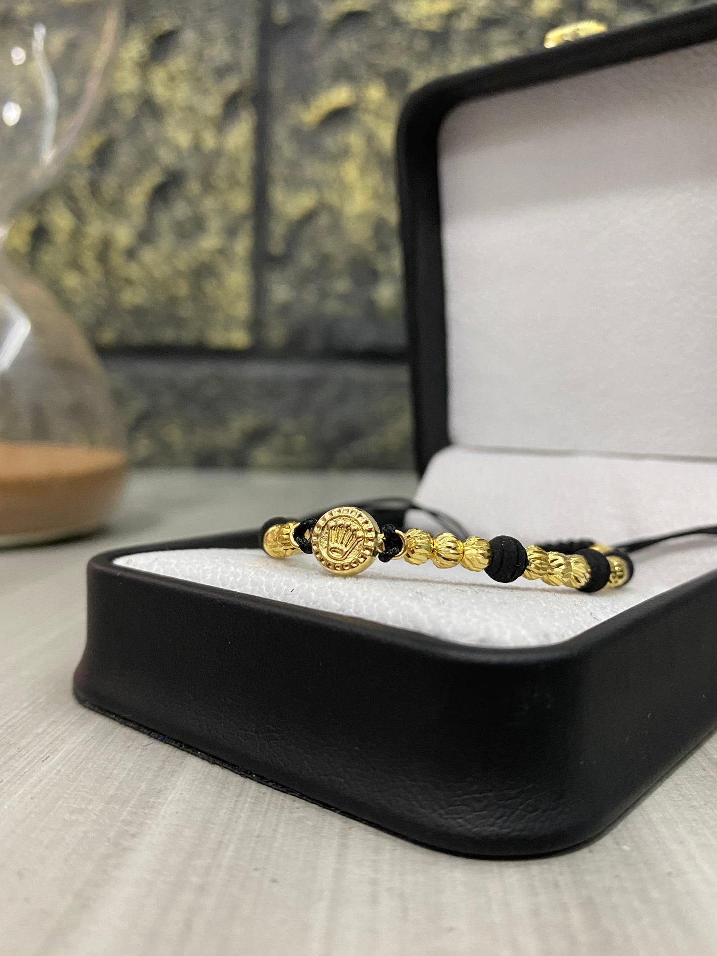 Pulsera Rolex boton #4 diamantada