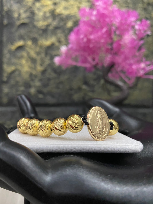 Pulsera Guadalupe #8 tipo oro