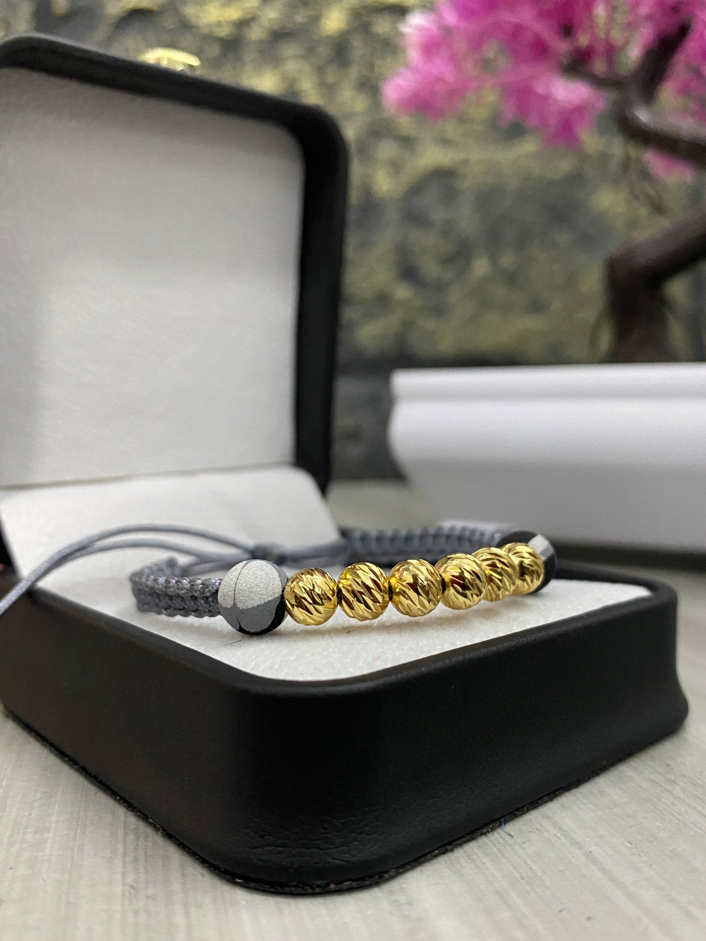Pulsera 6 balines #6 tipo oro