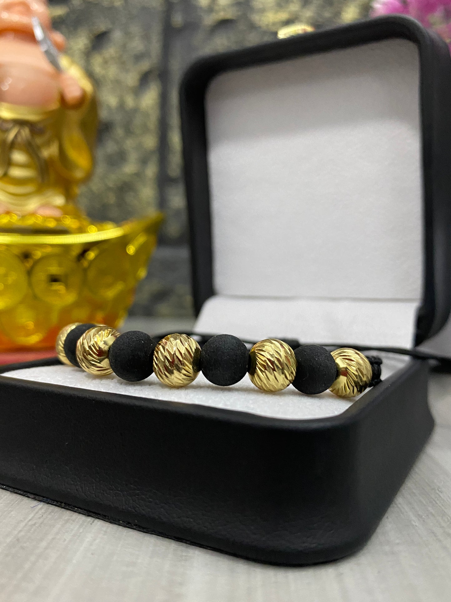 Pulsera 6 balines #6 tipo oro