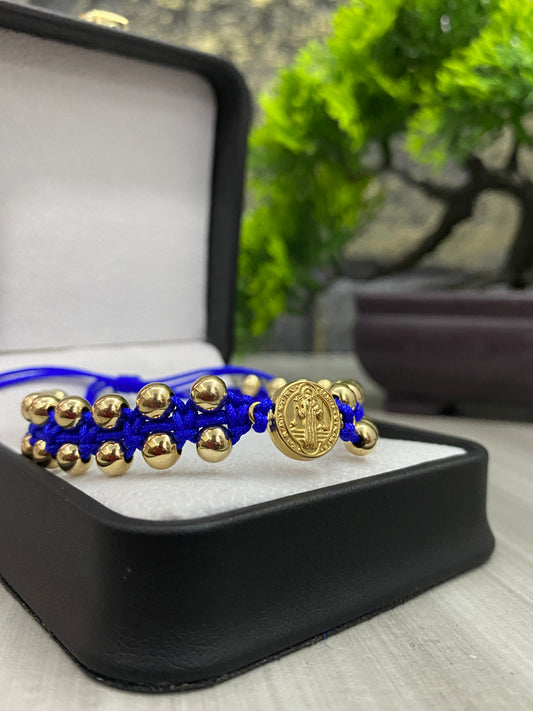 Pulsera San Benito doble carril #5 lisa