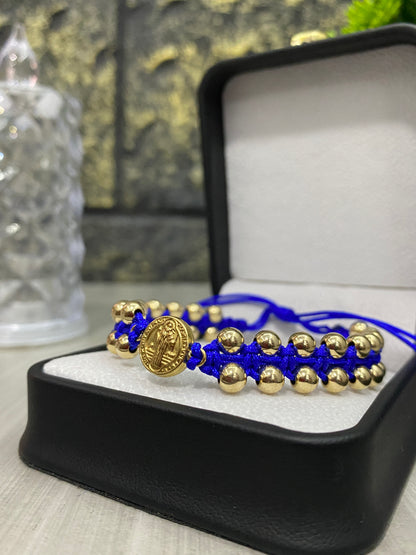 Pulsera San Benito doble carril #5 lisa