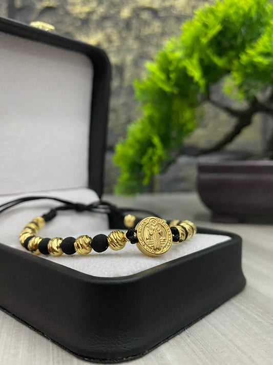 Pulsera San Benito 16 balines #5 diamantados