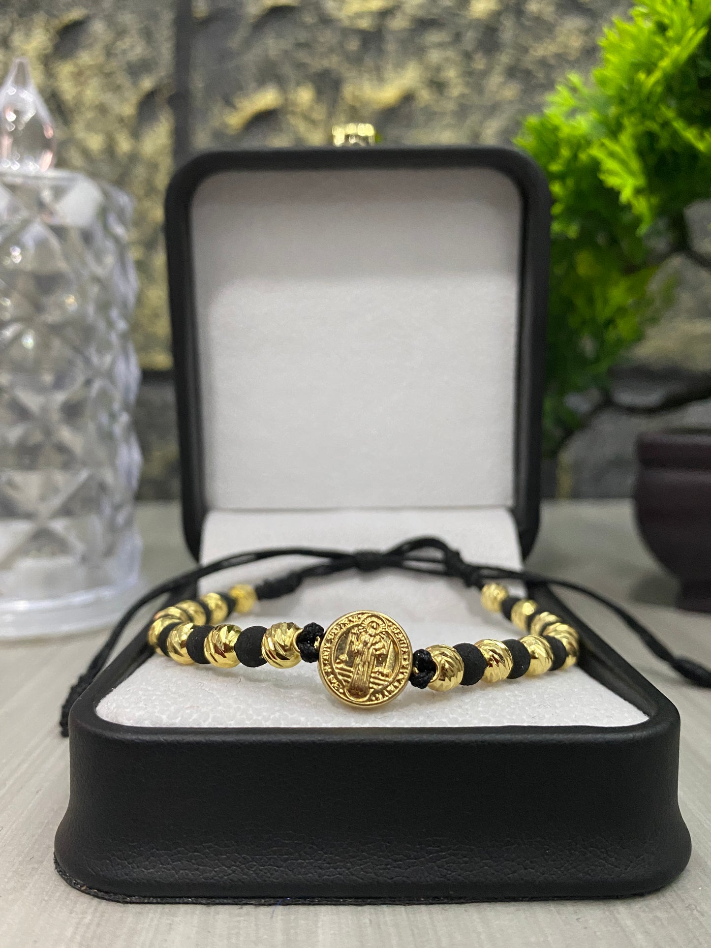 Pulsera San Benito 16 balines #5 diamantados