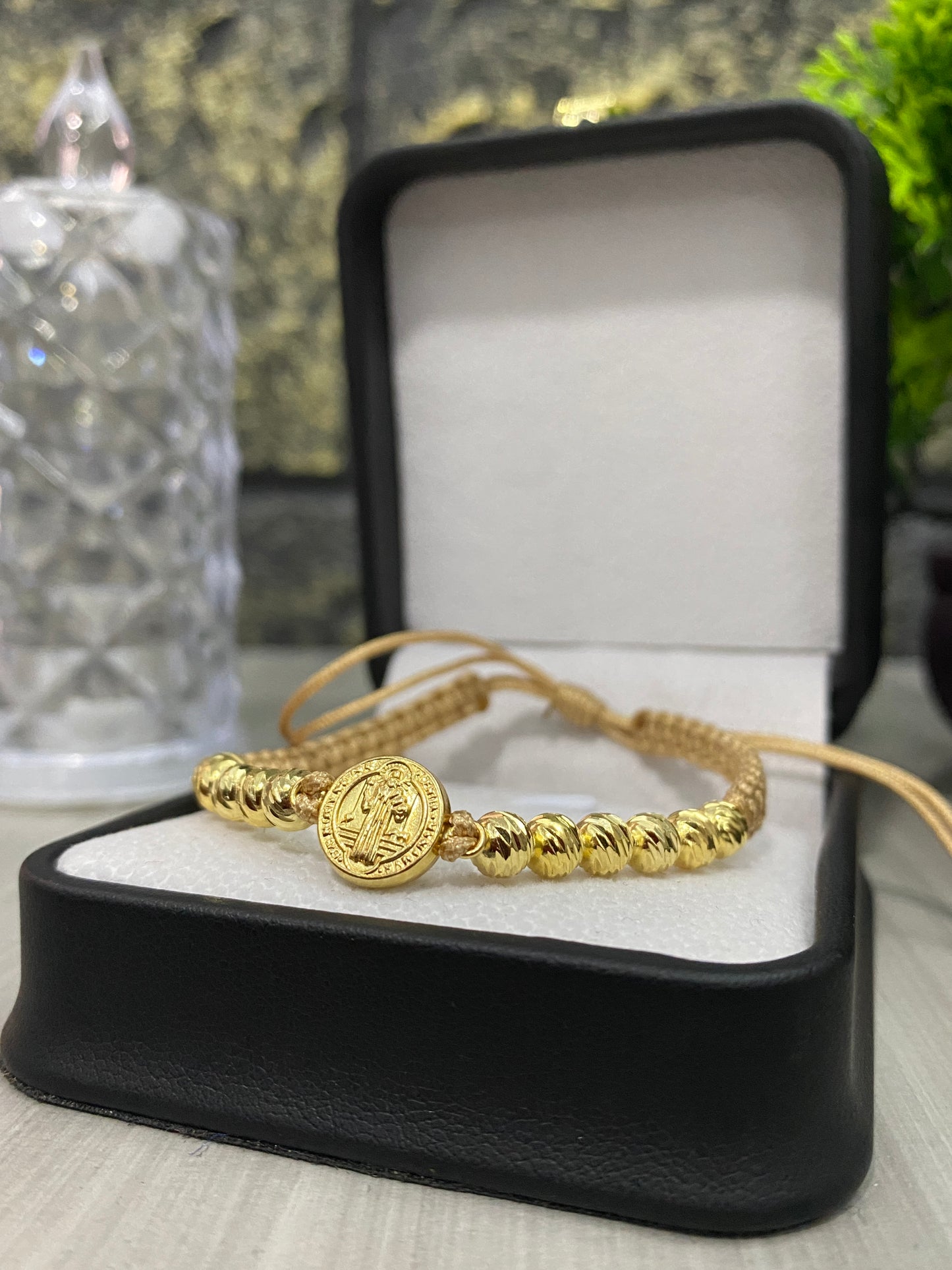 Pulsera San Benito 12 balines #5 diamantados
