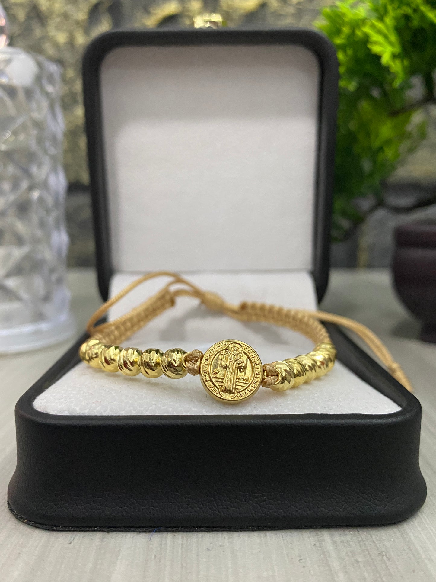 Pulsera San Benito 12 balines #5 diamantados