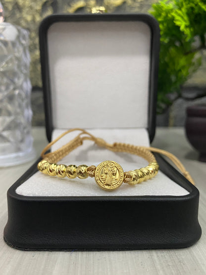 Pulsera San Benito 12 balines #5 diamantados
