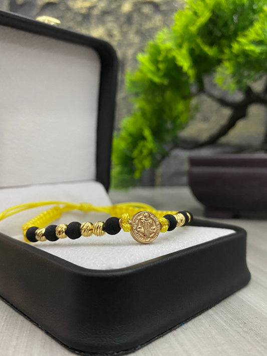 Pulsera San Benito 8 balines #4 diamantados