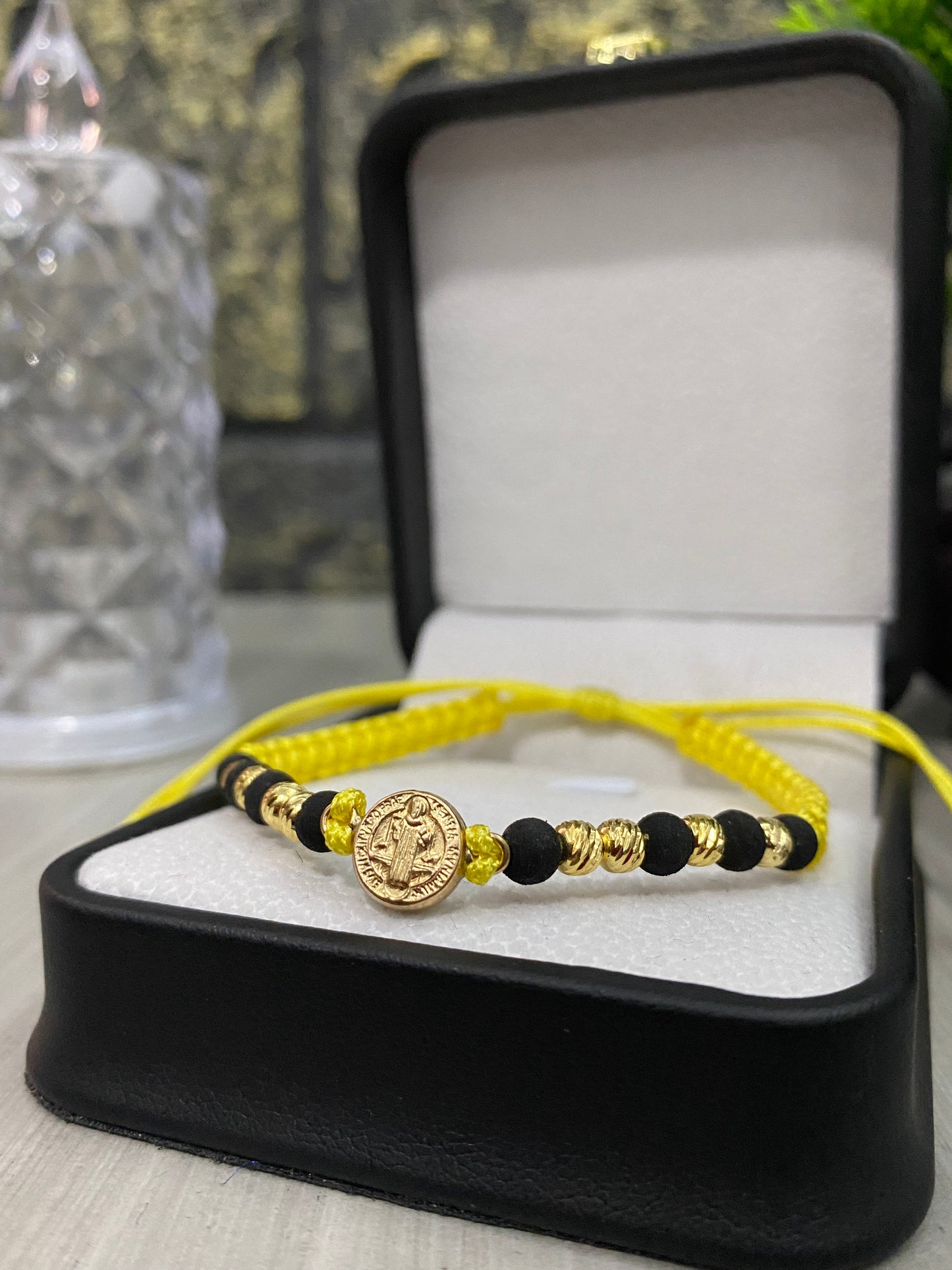 Pulsera San Benito 8 balines #4 diamantados