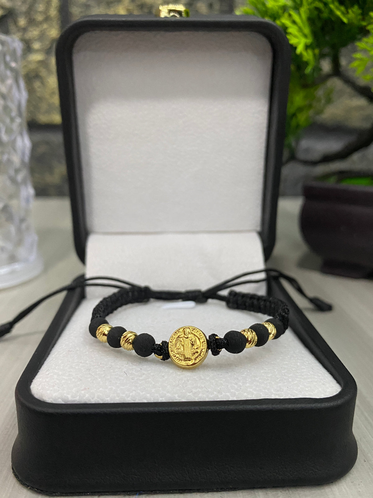 Pulsera San Benito #4 diamantada sencilla