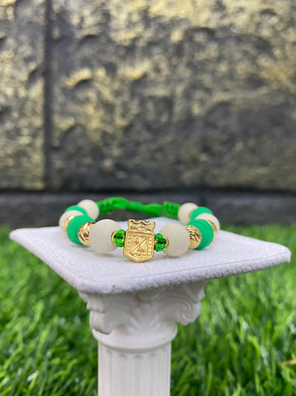 Pulsera Pulsera Atletico nacional 8 balines #6 tipo Oro