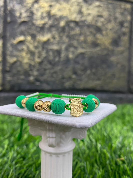 Pulsera Atletico nacional #6 tipo Oro