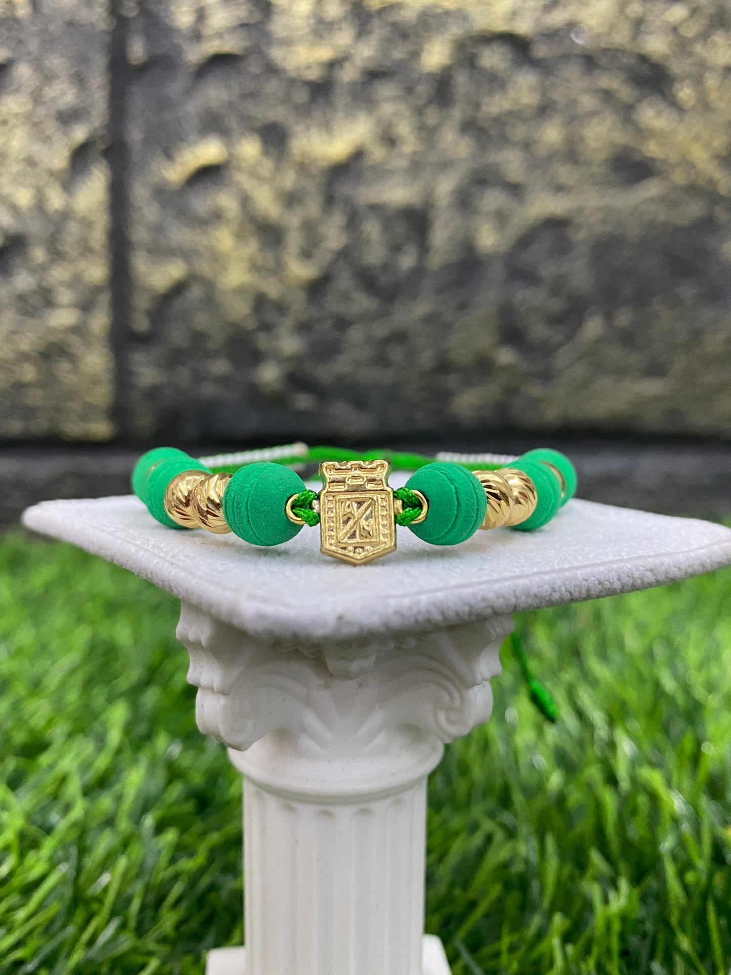 Pulsera Atletico nacional #6 tipo Oro