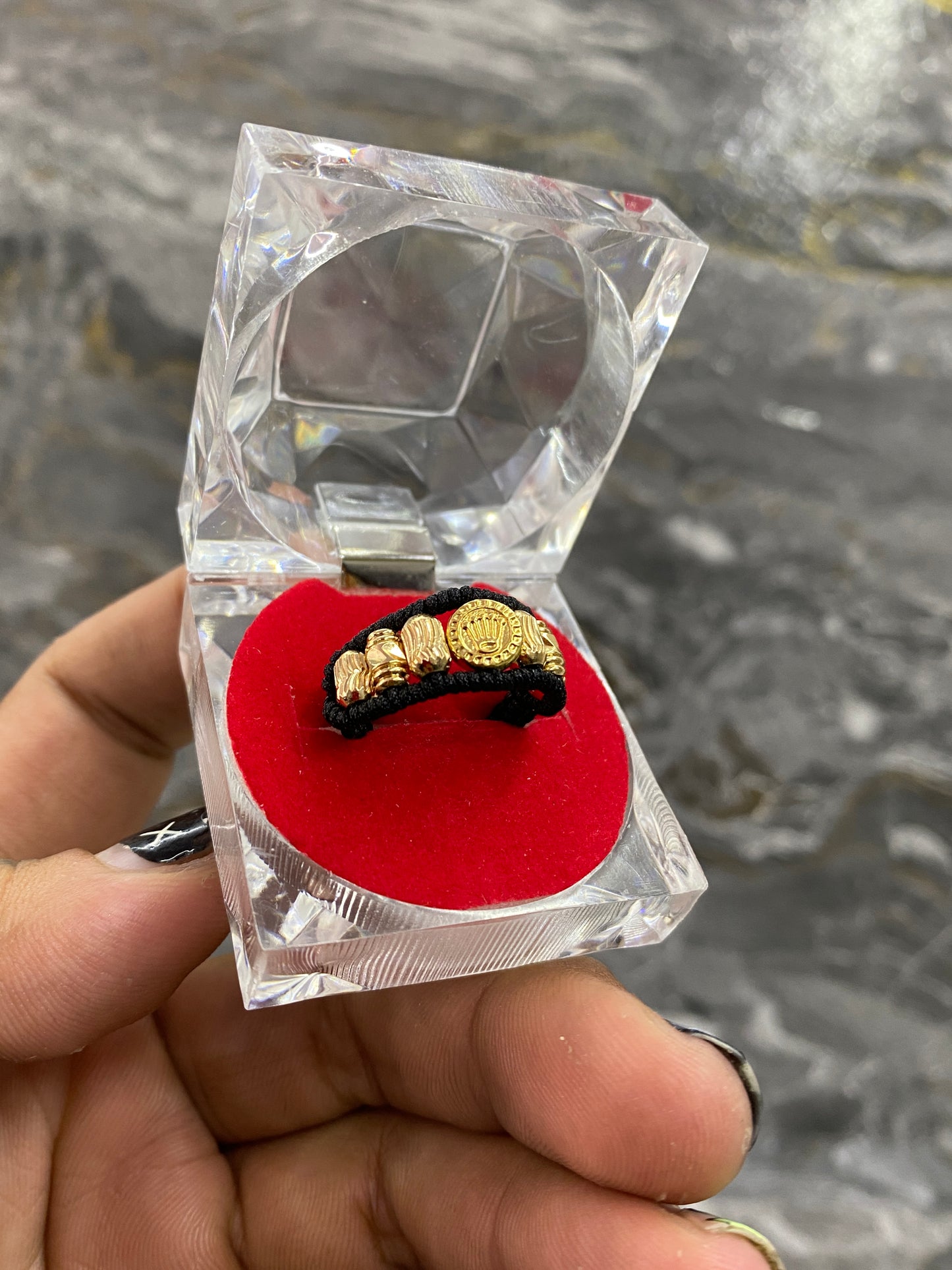 Anillo rolex barriles mixto