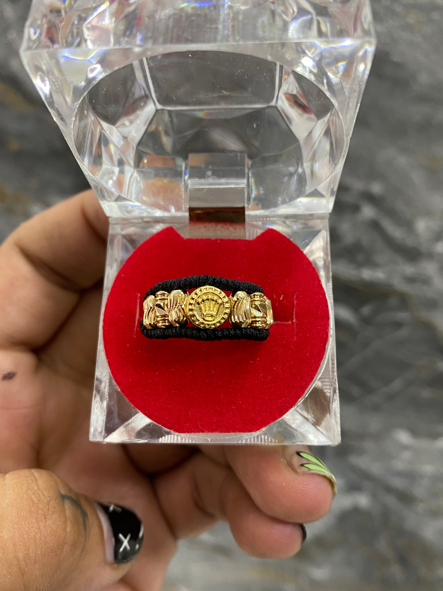 Anillo rolex barriles mixto