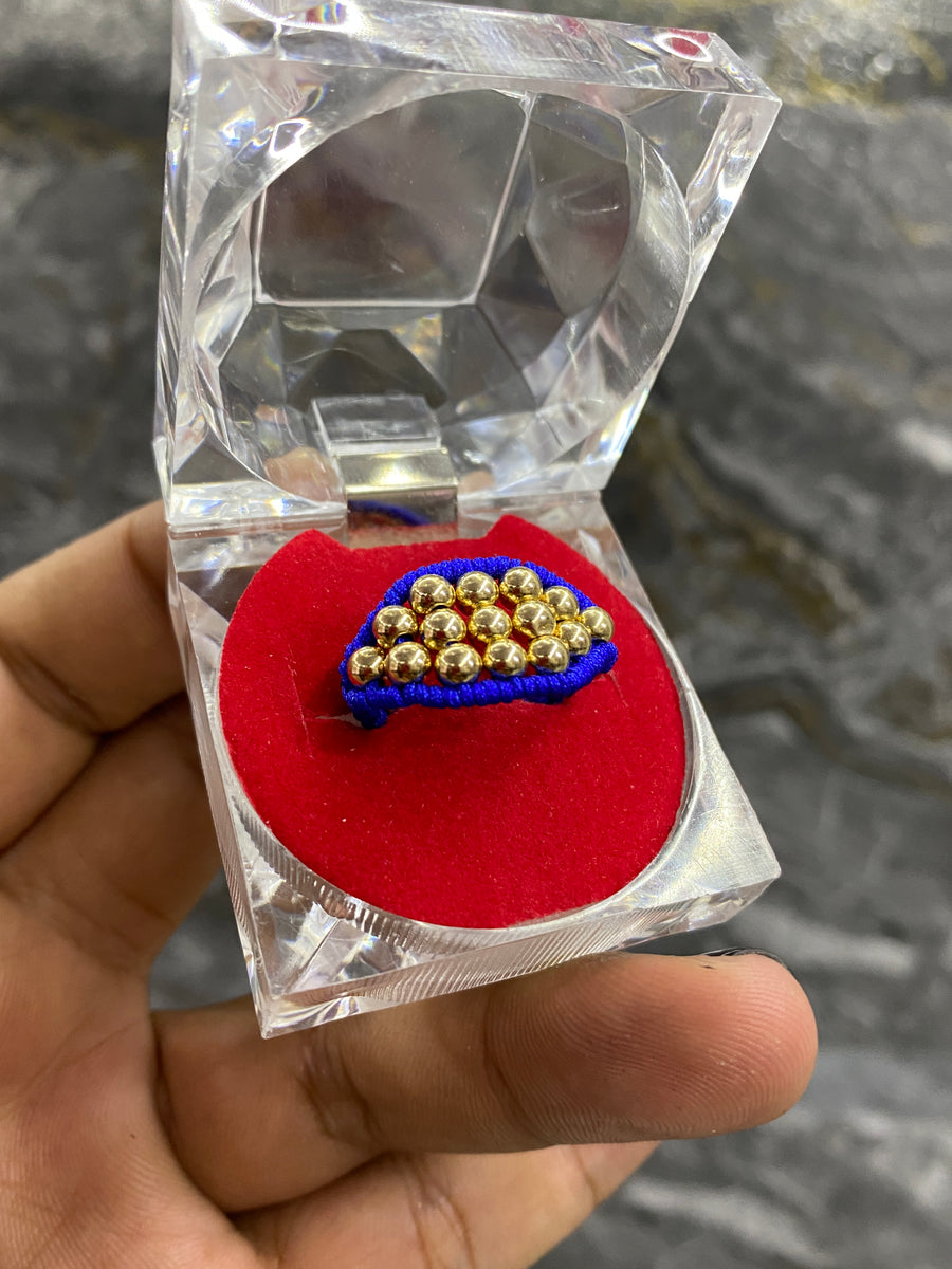 Anillo 15 balines #4 lisos