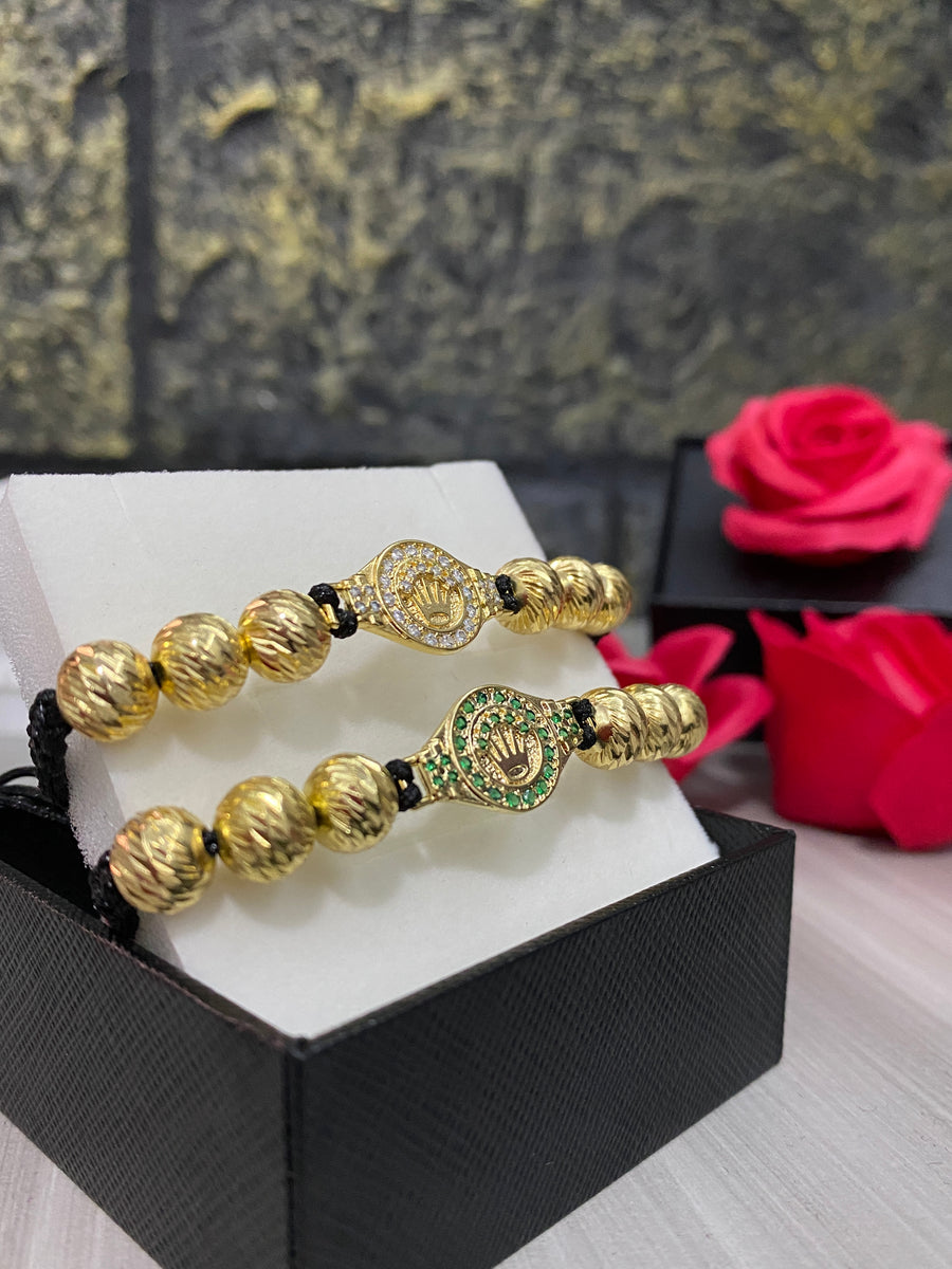 Combo Parejas #8 Rolex pulso circonado