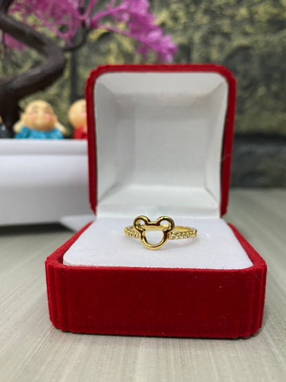 Anillo Importado Minnie silueta circonado Talla 8
