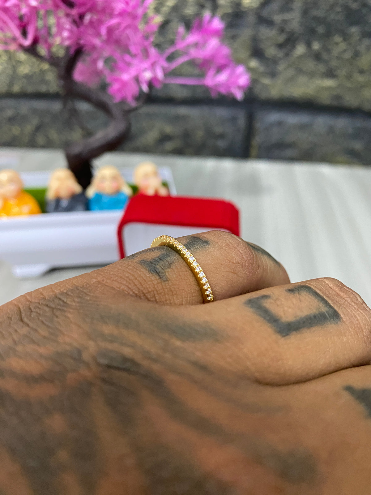 Anillo Importado Delicado Circones Talla 7,5