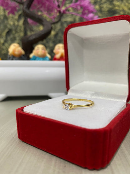 Anillo Importado solitario circon Talla 7,5