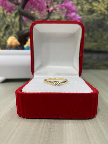 Anillo Importado solitario circon Talla 7,5