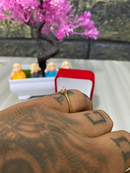 Anillo Importado solitario circon Talla 7,5