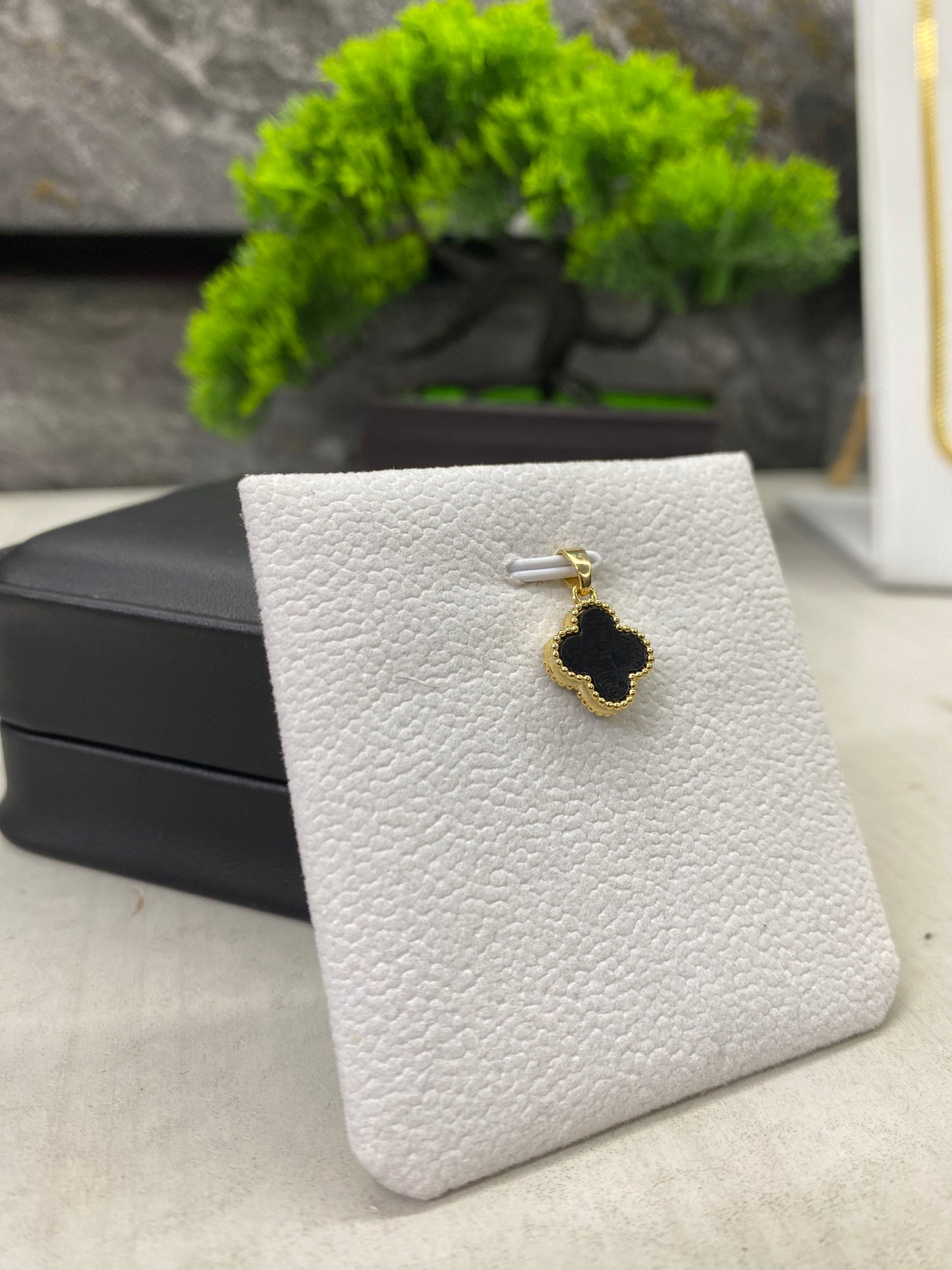 Dije Van Cleef doble tono verde / negro