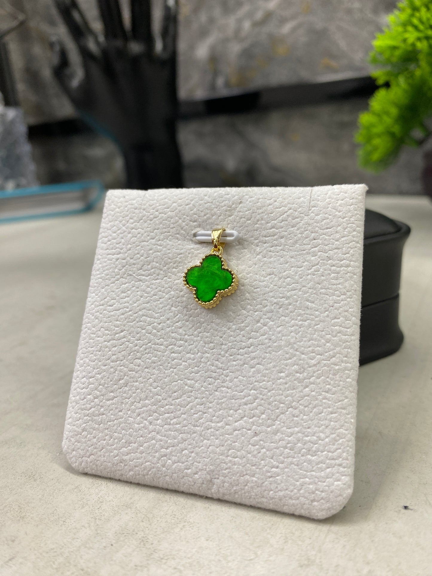 Dije Van Cleef doble tono verde / negro