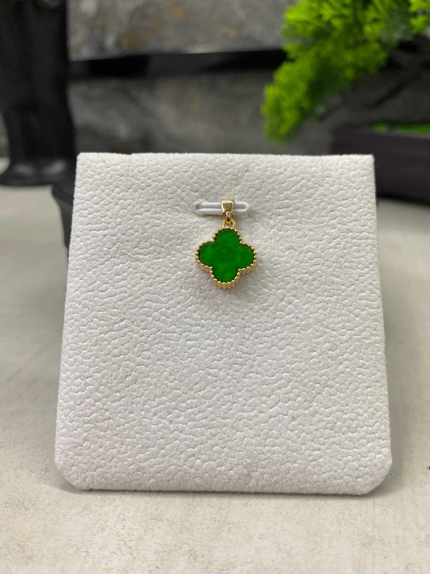 Dije Van Cleef doble tono verde / negro