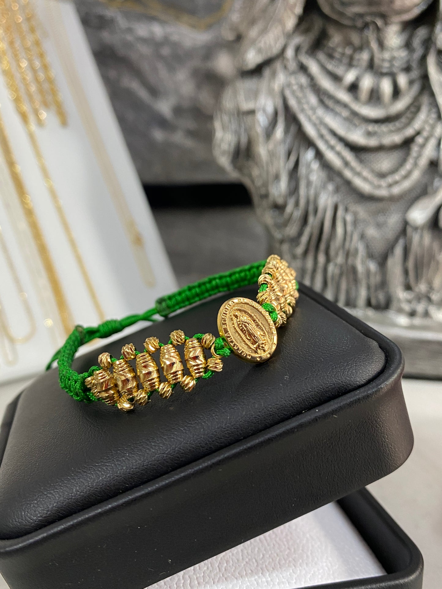 Pulsera barril 3 carriles Guadalupe ovalada