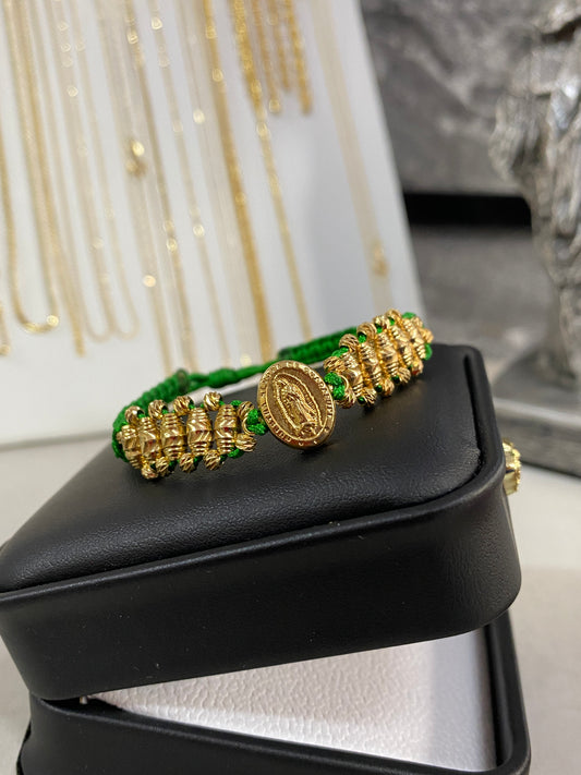Pulsera barril 3 carriles Guadalupe ovalada