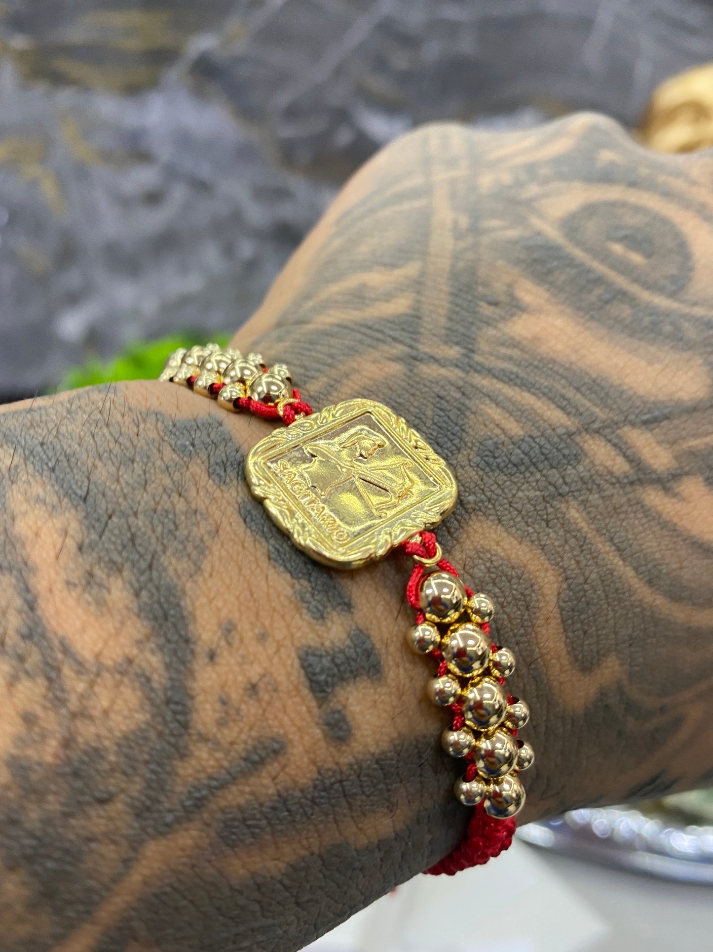 Pulsera zodiacal 3 carriles lisa SAGITARIO