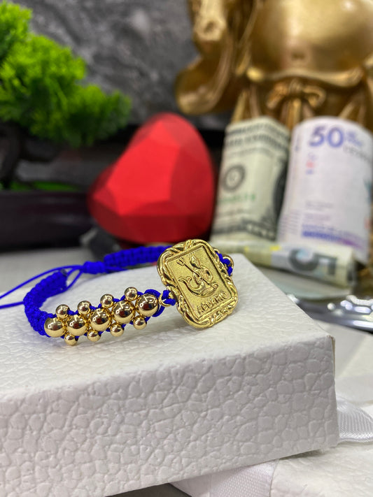 Pulsera zodiacal 3 carriles lisa ACUARIO